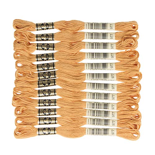 Image of DMC 6-Strand Embroidery Cotton Floss, Light Golden Brown
