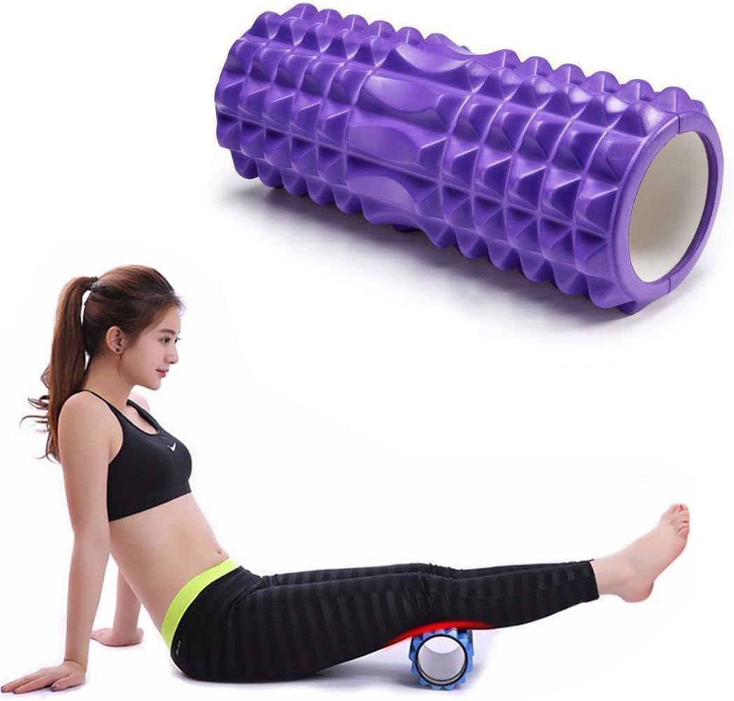 IRIS Fitness Massage Foam Roller, Purple (32.5 cm)