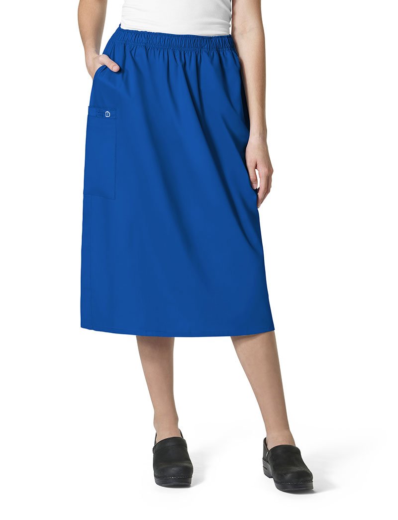 WonderWinkWomen's Plus-Size Wonderwork Plus Pull-on Cargo Scrub Skirt