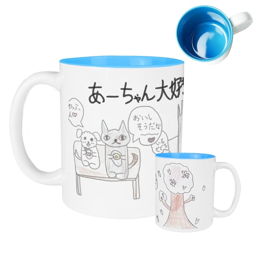 青い絵柄の陶器カップセット 青い絵柄の陶器カップセット | 陶芸