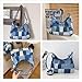 CORIOS Bolso Bandolera de Lona para Mujer Retro Bolso de Hombro Gran Capacidad Bolsa Shopper Bolsa de Ocio Ligero Bolso de Mano Multifuncional Bolso Tote para Citas Compras Trabajo Viajes Azul Imagen de CORIOS Bolso Bandolera de Lona para Mujer Retro Bolso de Hombro Gran Capacidad Bolsa Shopper Bolsa de Ocio Ligero Bolso de Mano Multifuncional Bolso Tote para Citas Compras Trabajo Viajes Azul