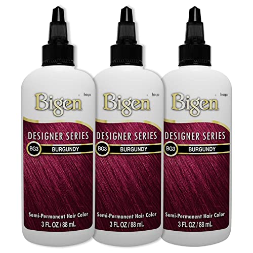 Bigen Semi-Permanent Haircolor #Bg3 Burgundy 3 Ounce 3 Pack miniatura 1