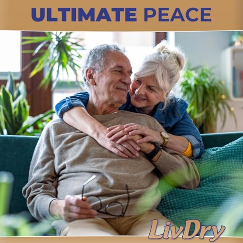 LivDry Small Ultimate Adult Incontinence Underwear, High Absorbency, Leak Cuff Protection, S, 72-Pack