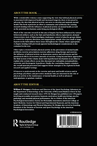 Physical Activity And Mental Health (Series in Health Psychology and Behavioral Medicine)