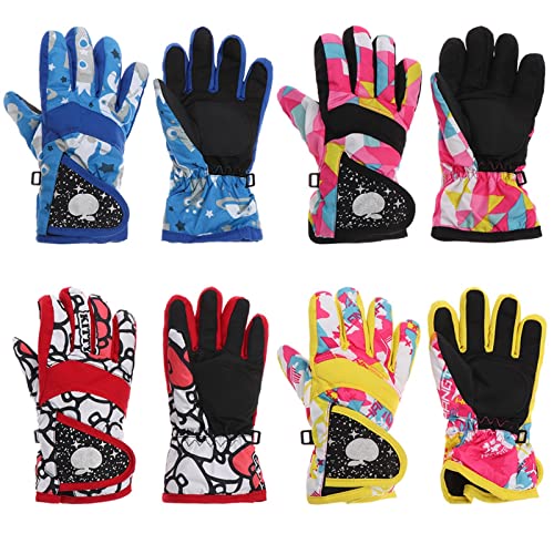 Guantes cálidos para niños PooBa gruesos y largos contra el viento y nieve 2