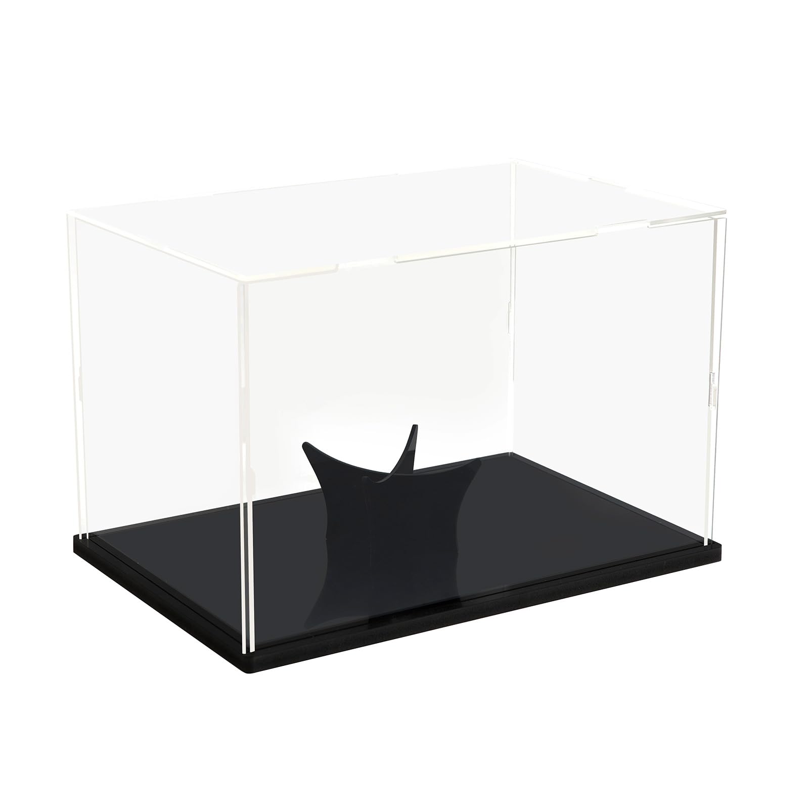 Vitrina acrílica para fútbol, caja transparente con soporte