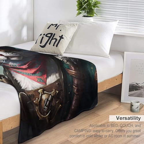 Chat impression 3D couverture pour canapé et linge de lit - 7