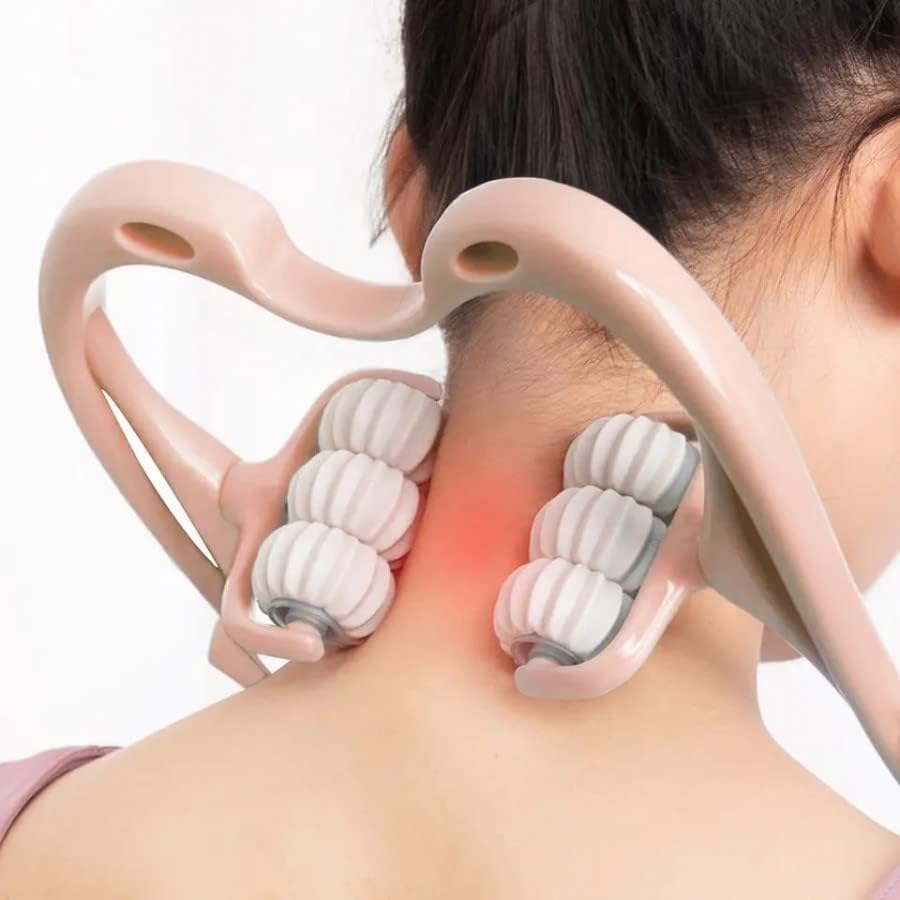 Tixid Acupressure 6 Ball Roller Neck Massagors Roller Physio Body Massage for Cervical Neck Shoulder Arms, Leg Calf Jang and Back Waist Pain Relief Relief Tixid Acupressure 6 Ball Roller Neck Massagors Roller Physio Body Massage for Cervical Neck Shoulder Arms, Leg Calf Jang and Back Waist Pain Relief Relief