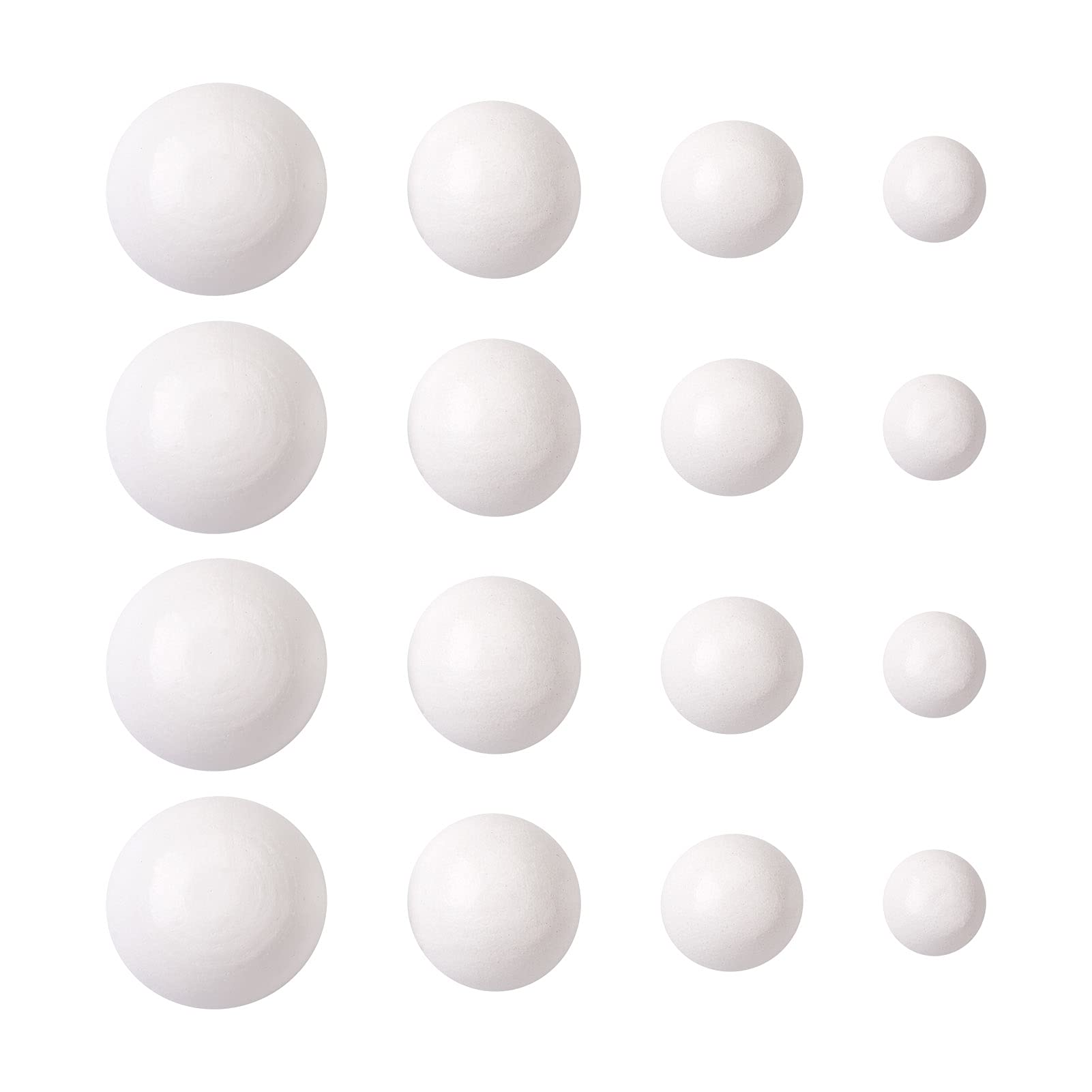 Amazon | Beadthoven 約120個 ホワイト 半円 木製 カボション 