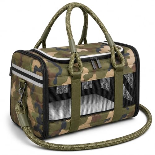 FLUFFY COMMUTE Soft-Sided Dog & Cat Carrier | for Car Rides, Vet Visits, Errands & Daily Outings...