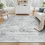 Carpelux 5x7 Washable Area Rugs for Living Room, Soft Faux Wool Carpets for...