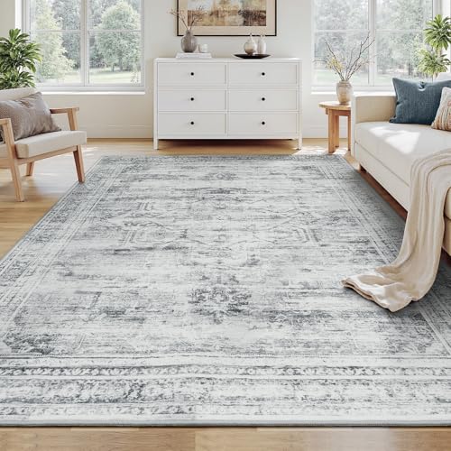 Carpelux 5x7 Washable Area Rugs for Living Room, Soft Faux