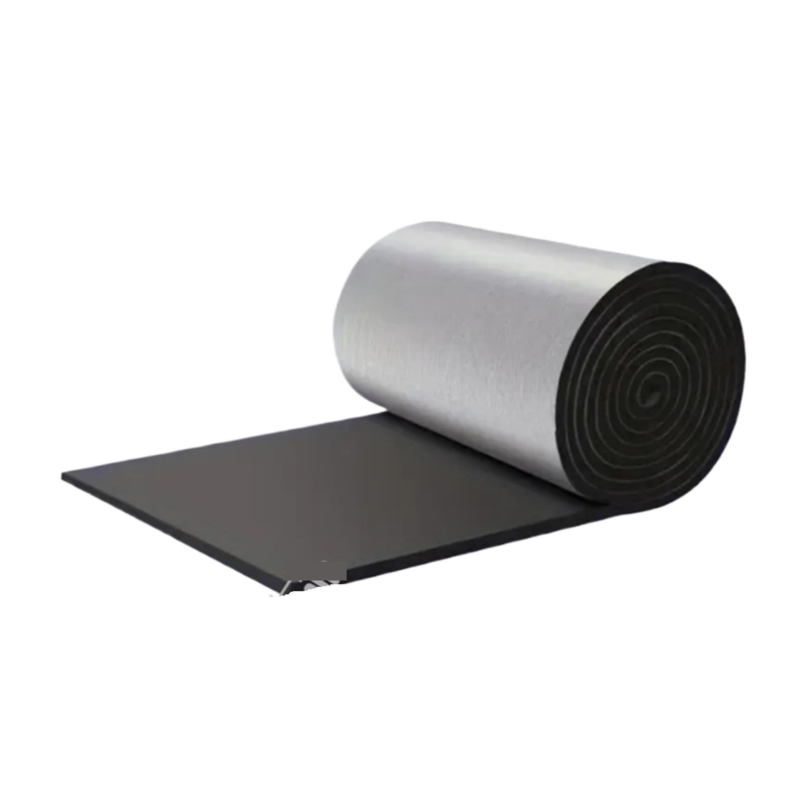 Self Adhesive Aluminium Foam Fireproof Heat and Sound Insulation Mat 200x50cm Acoustic Thermal Soundproof Wall Panels Noise for Car Deadening(10PCS-10mm-50x200cm)