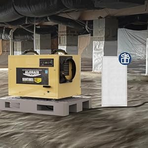 Alorair 120 ppd commercial dehumidifier with drain hose for crawl spaces basements industry water damage unit cetl listed compact auto defrost crawlspaces dehumidifiers gold  urban country home decor