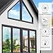 Coavas One Way Window Privacy Film, Reflective Window Tint for Home See Out Not in, Sun Blocking Anti UV Static Cling Glass Coverings for Windows Door, Black-Silver, 17.5 x 78.7 Inches