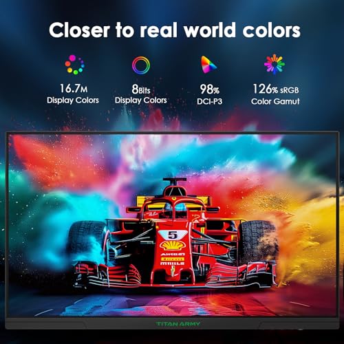 Image of Titan Army 24.5 Inch 240Hz 1440p Gaming Monitor, QHD 2560 x 1440p Fast IPS Panel 1ms GTG Response Time, Adaptive Sync, 126% sRGB HDR, Low Blue Light VESA 100x100, P2510S