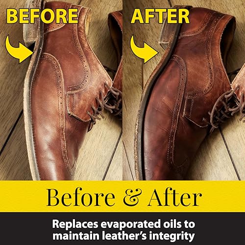 Fiebing's 100% Pure Neatsfoot Oil 16 oz - Leather Conditioner & Preservative with All Natural Animal Oil - Waterproof, Soften, Restore, & Strengthen Leathercraft Shoe, Boot, Belt, Saddle, Couch, Purse