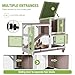 Gutinneen 2-Story Rabbit Hutch with Chew-Proof Ramp & Leak-Proof Trays - Indoor/Outdoor 39.3