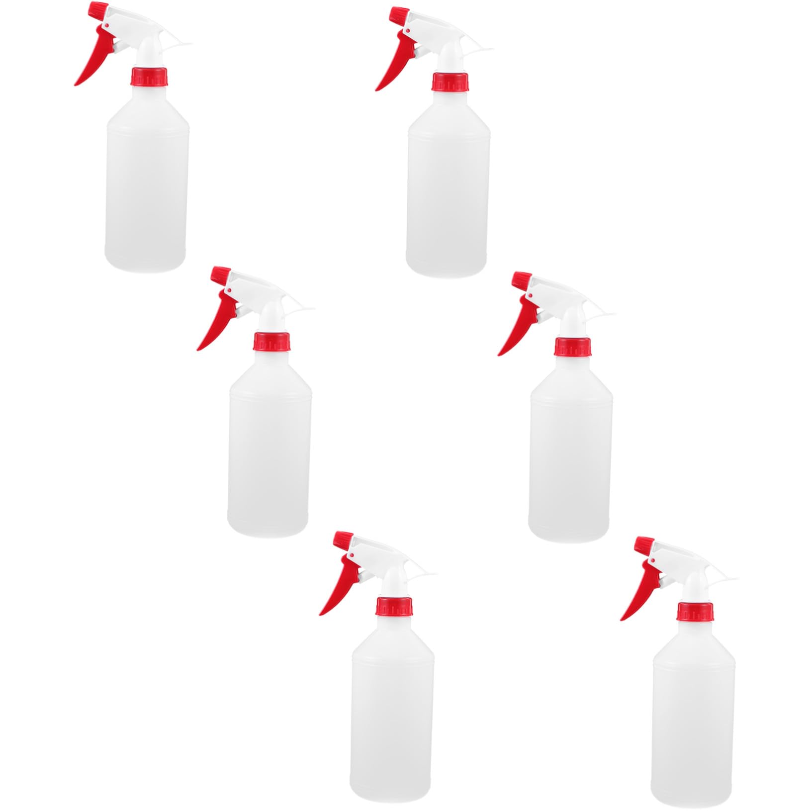 de Spray de Plástico Blanco en Actividades al Aire Libre Color Aleatorio 6 Botellas de 500 Ml Diseño Hermético a Prueba de Fugas para Jardinería y Cuidado del Cabello