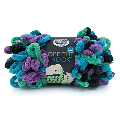 Lion Brand Yarn Off The Hook Yarn Bulky No-Needle Craft Yarn for Crocheting Hand-Knitting 1-Pack Zodiac