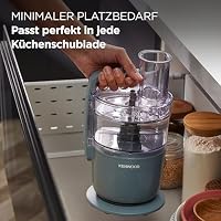 Kenwood MultiPro Compact – Kompakte Küchenmaschine mit Express Serve, Edelstahlmesser, Schneid- und Raspelscheiben, Pulse-Funktion, Blau (FDP23.130GY) – Ansicht 5