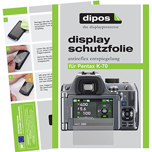 dipos I 6x Screen Protector matte compatible with Pentax K70 Protection Films