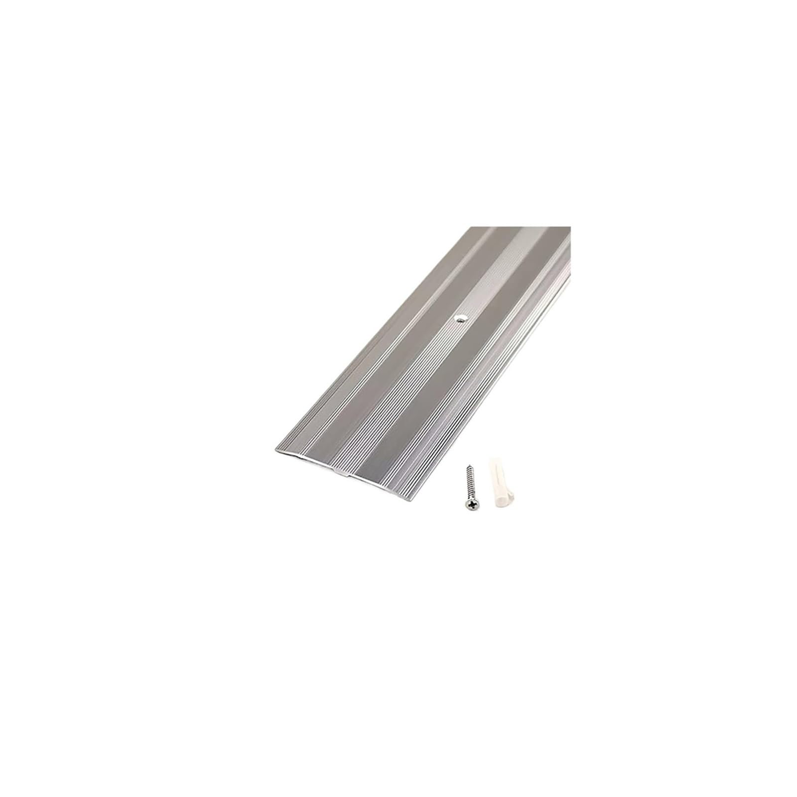 Floor Transition Strips, Aluminum Transition Strip Multicolor for Floor Tile Laminate Threshold Ramp(Silver)