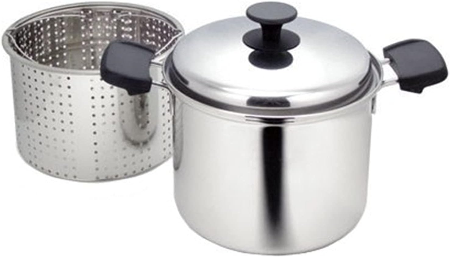 Maruyama Naji La Rocca Three-Layer Steel Pasta Pot, 7.9 inches (20 cm), Made in Japan