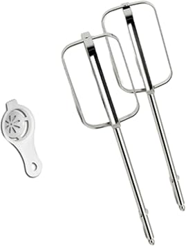 Handheld Whisk Accessories,Stainless Steel Beater Mixer Accessories,Kitchen Hand Mixer Beater Replacement For KENWOOD Four sticks*2