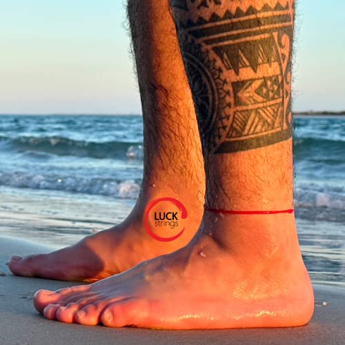 Red String Anklet for Women Men Teen - Ankle Bracelet Surfer Beach Anklets Cord Waterproof Adjustable Jewelry Unisex Summer Accessories Protection Talisman Good Luck2