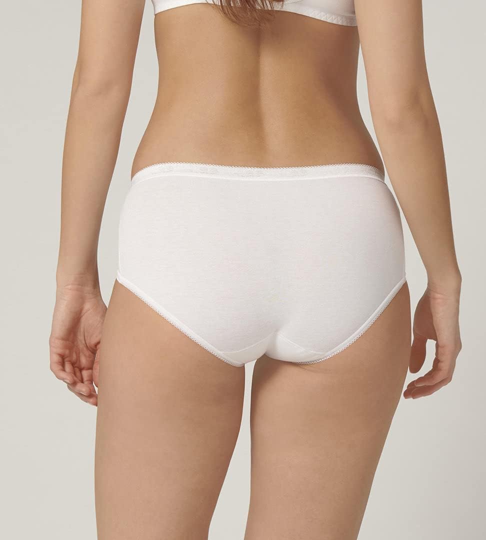 Sloggi Midi Briefs Knickers 2 Pack Basic+ Brief 95% Cotton Mid Rise Lingerie