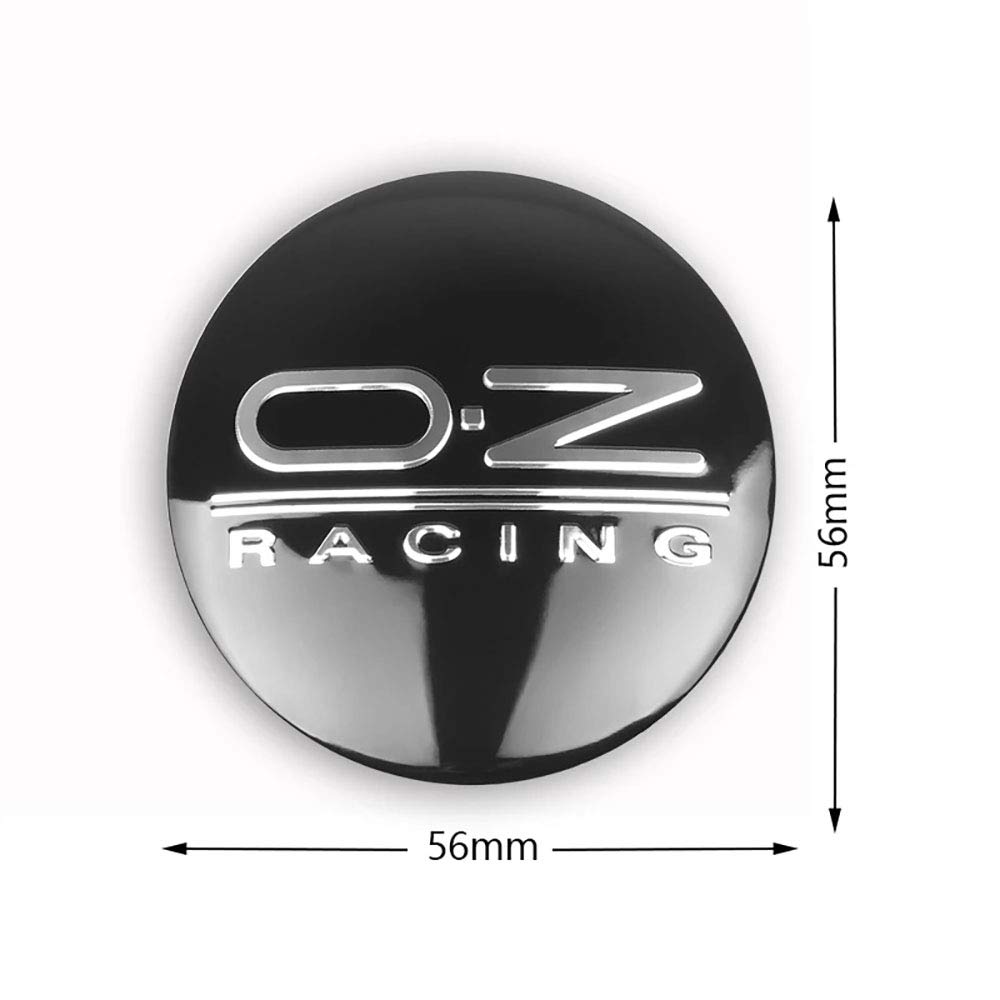 4er Set Radkappen 56mm - Schwarze Nabendeckel Für Auto-Räder, Einfach Montierbar