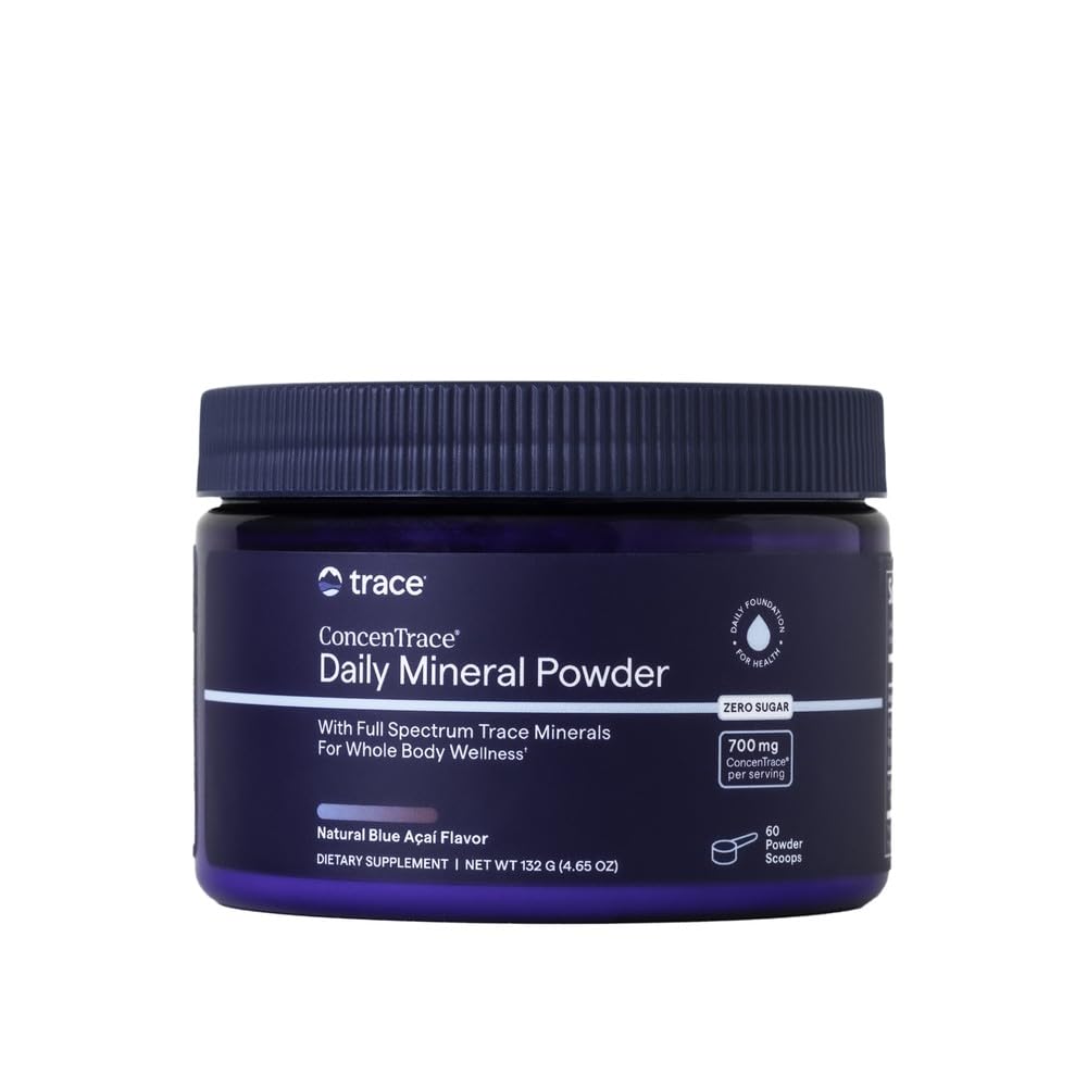 Trace Minerals ConcenTrace Mineral Powder, Blue Acai, 60 Servings