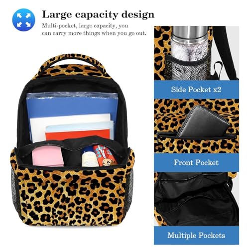 Cartable imprimé léopard classique et durable pour étudiants - 3