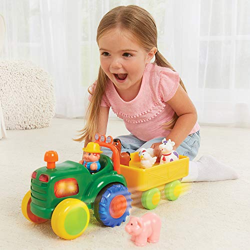Kidoozie Funtime Tractor Farm Playset with Toy Tractor, Figure and