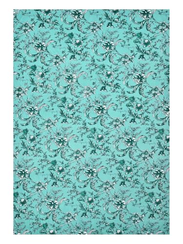 Image of 300 TC Floral Pattern Cotton Blend Single Bed Bedsheet for Single Bed with 1 Pillow Cover | Wrinkle Free Soft Hypoallergenic | Bedding Set Lightweight Breathable Bed Sheet - 60X90 inch