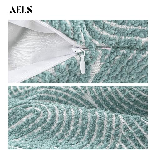 AELS Capas de almofada texturizadas decorativas Boho 45,7 x 45,7 cm, capa de almofada moderna com tu
