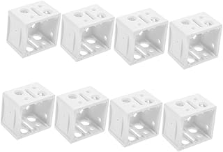 MARMERDO 8 Peças 1 Suporte De Trilho De Janela Para Hastes De Cortina Sobre Persianas Suportes De Persianas De Janela Suporte De Trilho De Persianas Para Baixo Suportes Peças Cegas Branco