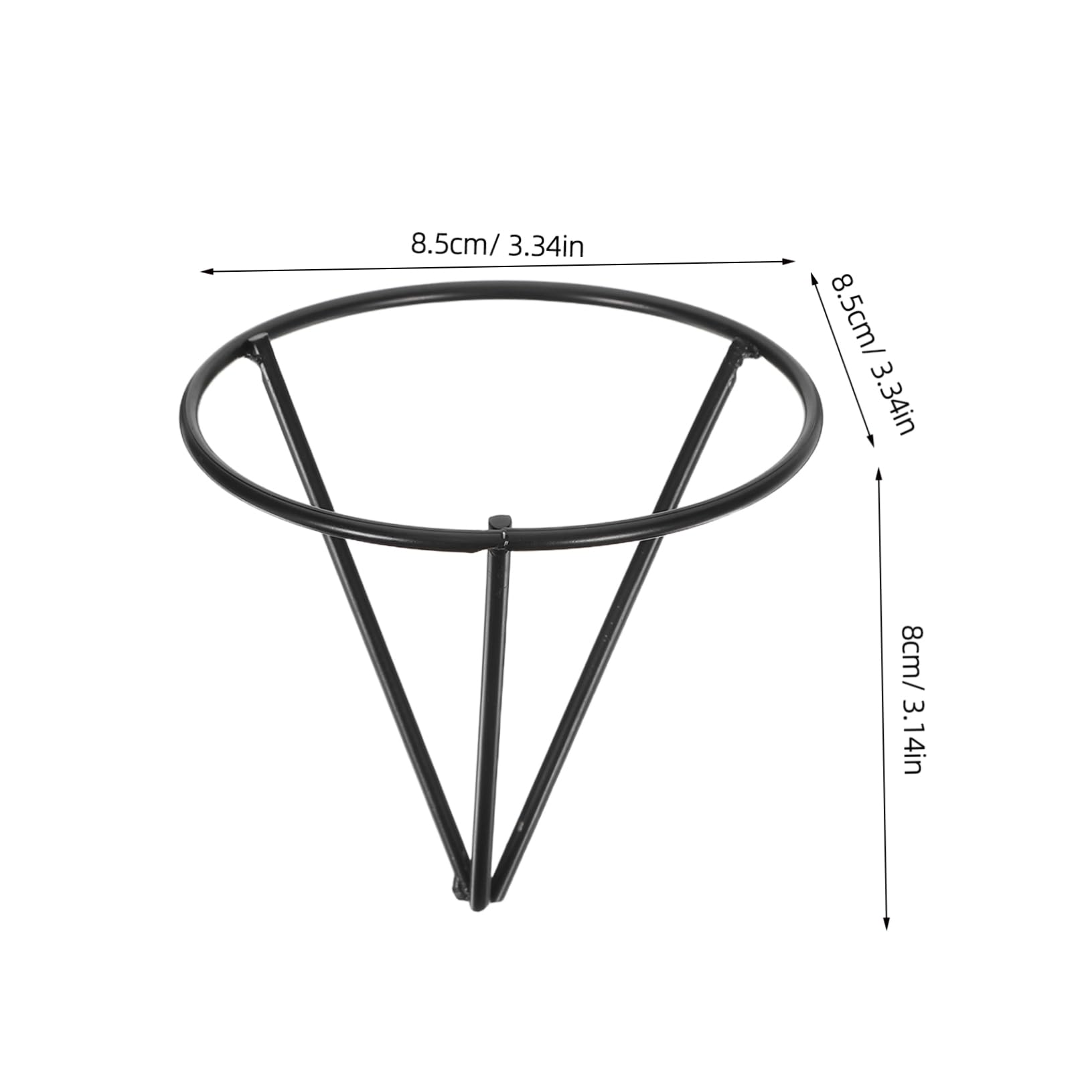 Happyyami 4Pcs Triangular Metal Fruit Sprouting Holder Rack Durable Design for Optimal Growth Elegant Decoration for Home Office Table for Gardening and Plant Lovers