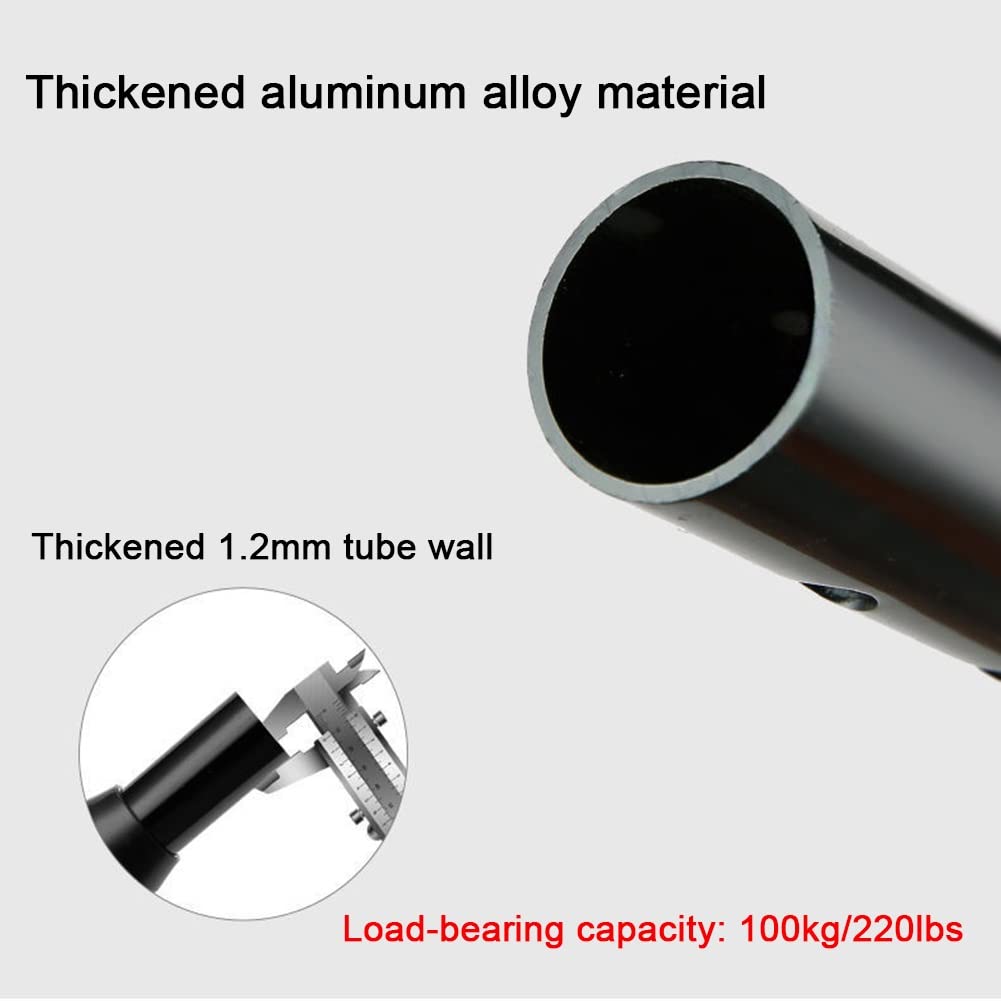 Muletas de Antebrazo para Adultos, Bastón Ajustable en Altura, Apoyo Ergonómico para el Codo, Muletas Ligeras de Aluminio, para Una Altura de 145~185cm (Size : 1 Count)