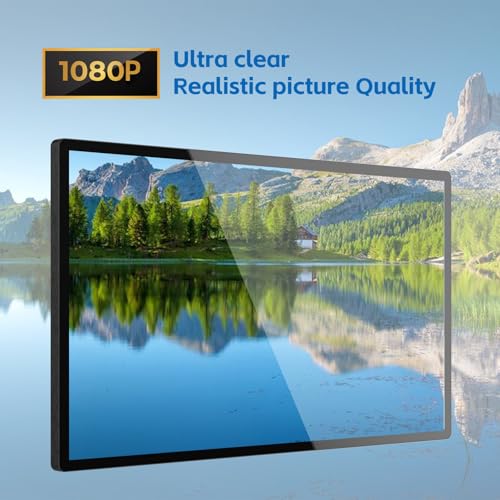 Image of GreenTouch 32 Inch Industrial Digital Signage Touchscreen Monitor, 500 Nits Display 1920 x 1080P, Built-in Speaker, with HDMI + VGA + DVI Ports for Advertising