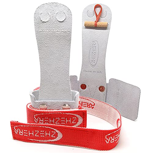 Zhezhera Professional Dowel Gymnastics Grips For Girls Youth Uneven Bars (Hook & Loop - Sold In Pairs) | The Original Competition Grade Uneven Bar Grips For Girls Gymnastics ((1 | Small)) #TOP1