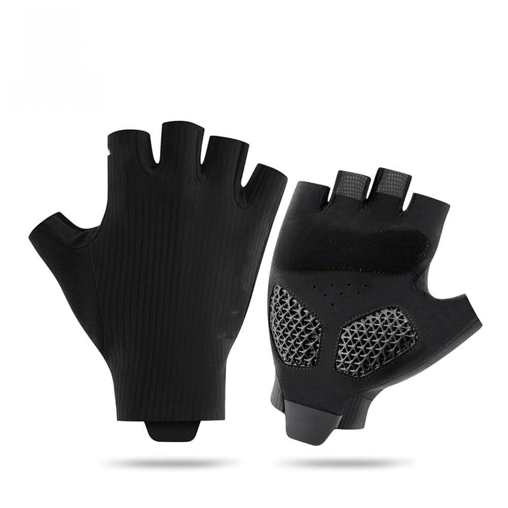 ReachMall Guantes de ciclismo impresos en 3D, medio dedo, de gel, acolchados, a prueba de golpes, malla transpirable para montar en bicicleta de montaña y actividades deportivas al aire libre