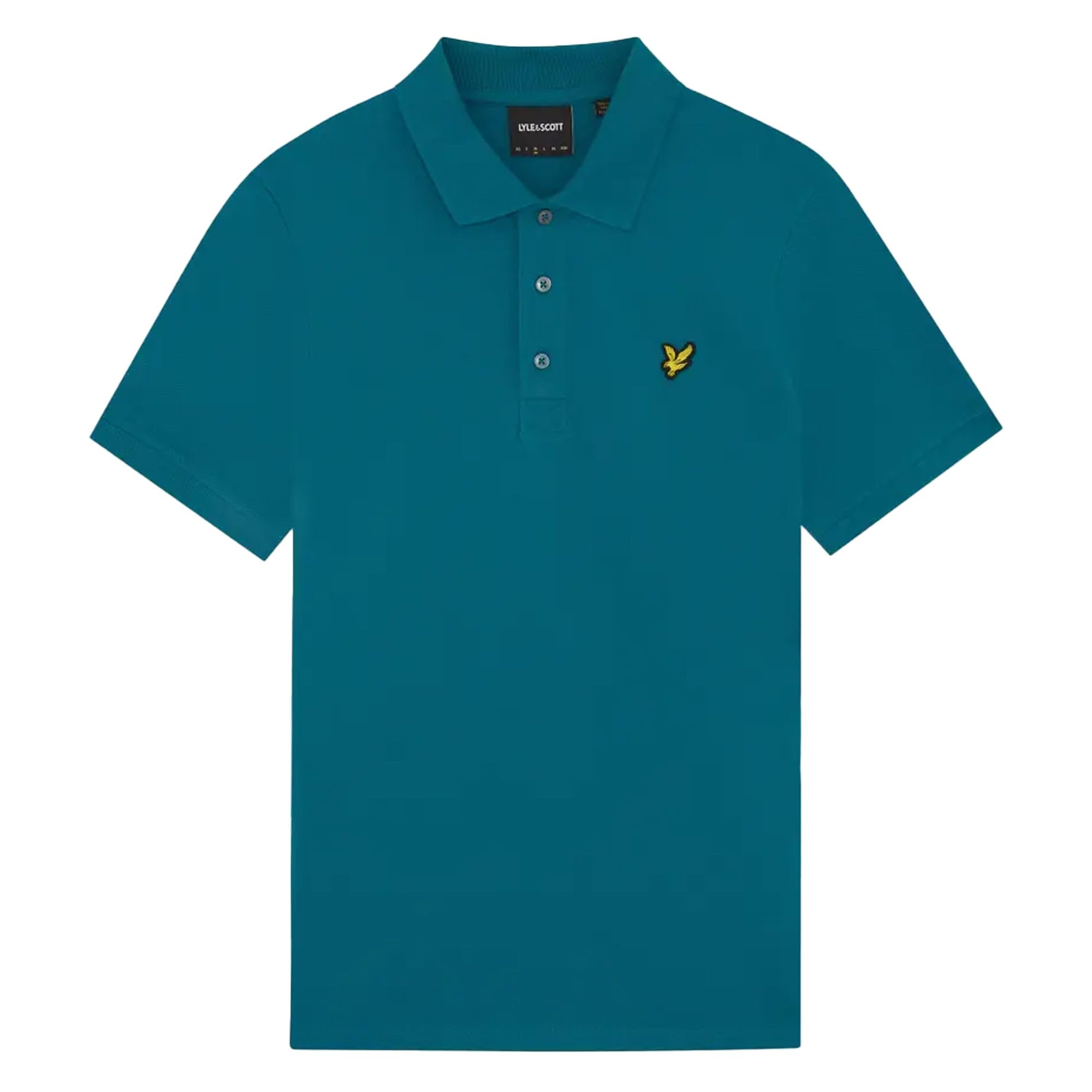 Lyle & Scott Men's Y134 Lagoon Ss Polo Shirts Plain Polo Shirt 5XL