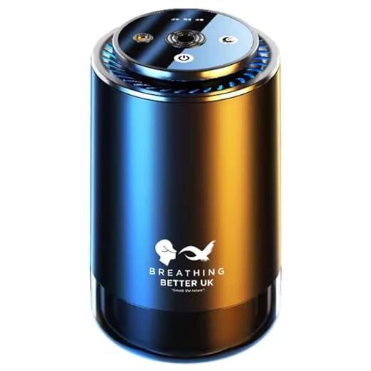 Difusor de fragancia - Difusor inalámbrico StarLight Flare + Colonia Aventos. The City Air Sweets 20 by Breathing Better Uk. Exclusivo completo. Control táctil - Cuerpo de aluminio. Sensor inteligente