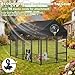 COSHNIBI Outdoor Dog Kennel Roof Cover,Heavy Duty Dog Kennel Replacement Cover,Waterproof UV Resistant Cover for 8' x 4' Dog Cage,Black(Cover Only)