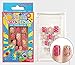 Vivace 4Pack 48Tips Color Changing Under Sun Fake Nails, Artificial Preglued Junior Sticker Nails 11470 etc (Sun 3)