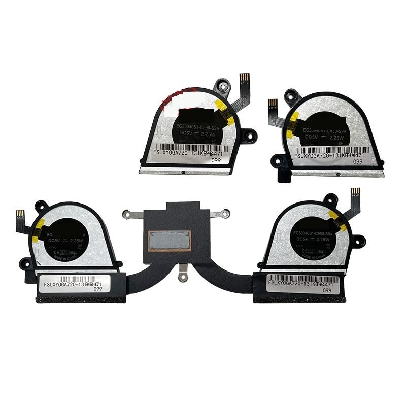 Wentylator chłodzący procesor laptopa Ideapad Yoga 720-13IKB 5H40N67860 AT1YJ002SS0 EG50040S1-CA30-S9A EG50040S1-C990-S9A(With heat sink)