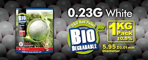 Amazon | G&G バイオBB弾 0.23g 1KG 4350shot ホワイト G-07-169 | BB