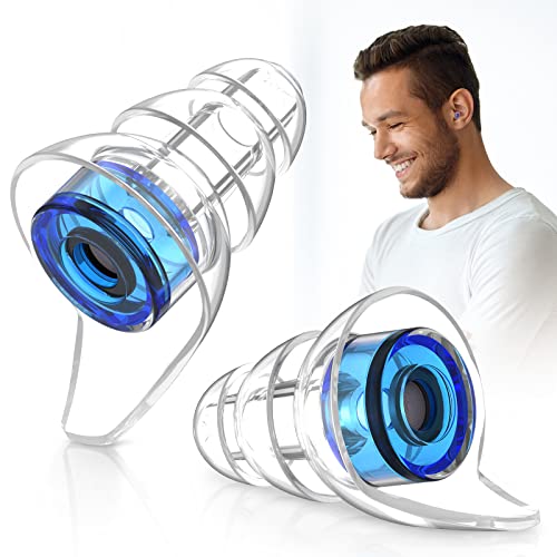 2 Pairs High Fidelity Concert Ear Plugs, Silicone Hearing Protection Earplugs, Noise Reduction Music Ear Plugs For Concerts, Musicians, Festival, Dj’s, Nightclub, Drummers And Raves Party - 23Db #TOP1